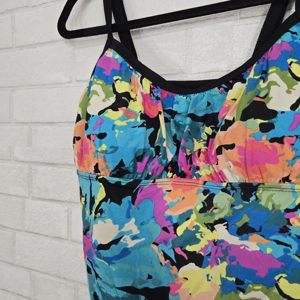 Colorful swim tankini